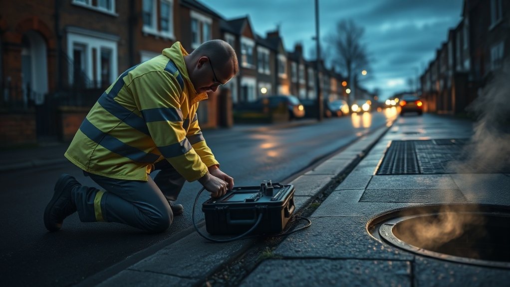 No-dig underground leak detection equipment in Chelsea